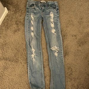 Light Blue Eunina Size 7 Low Waisted Jeans